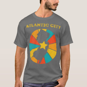 T-shirt Atlc City New Jersey Vintage Souvenir détendu 1