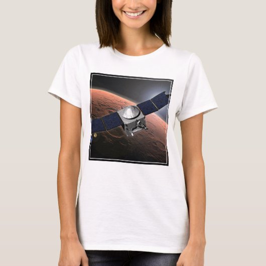 T-shirt Atmosphère Mars Et Mission D'Évolution Volatile. (Devant)