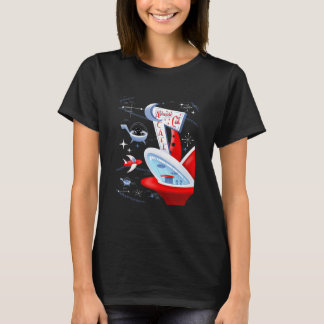 T-shirt Atomic Cat Café Retro Futuristic