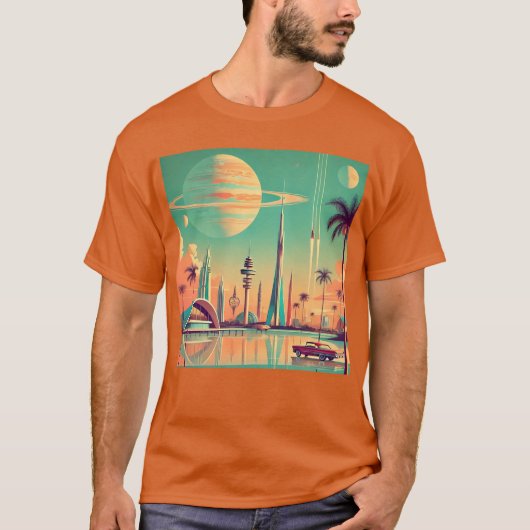 T-shirt Atomic Futuristic New Florida (Devant)