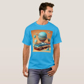 T-shirt Atomic Futuristic Sky View Cruiser Car (Devant entier)