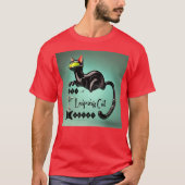 T-shirt Atomique Futuriste Le Leaping Cat Lounge (Devant)