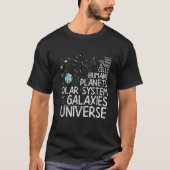 T-shirt Atoms Astrophysics Quantum Foam Quarks Electrons A (Devant)