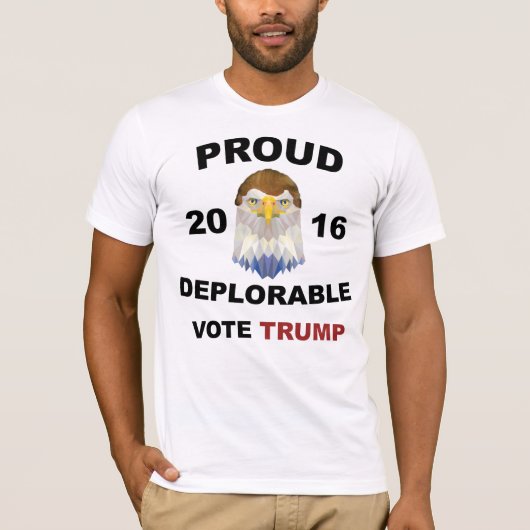 T-shirt Atout 2016 de vote - déplorable fier (Devant)
