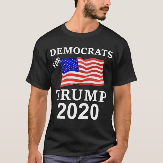 T-shirt Atout 2020 Démocrate pour le drapeau d'atout (Devant)