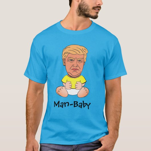 T-shirt Atout drôle "Homme-bébé " (Devant)