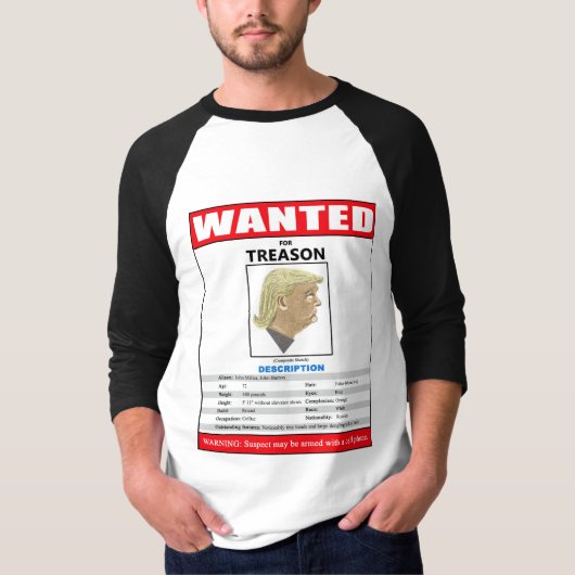T-shirt Atout Recherché drôle pour la trahison (Devant)