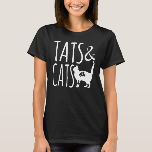 T-shirt Ats et chats design cool (Devant)