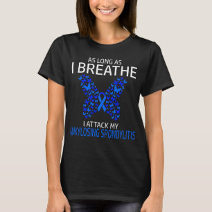 T-shirt Attaque au ruban de sensibilisation à la spondyli