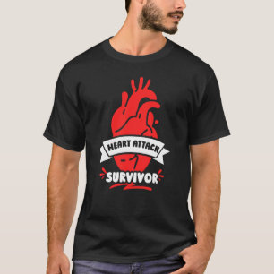 T-shirt Attaque cardiaque Survivor Cardiac Survived Bypass