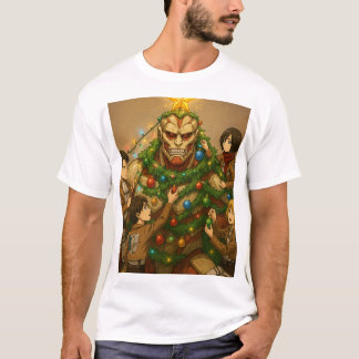 T-shirt Attaque contre Titan Christmas