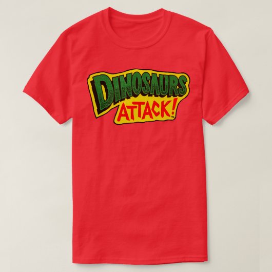 T-shirt Attaque de dinosaures (Design devant)