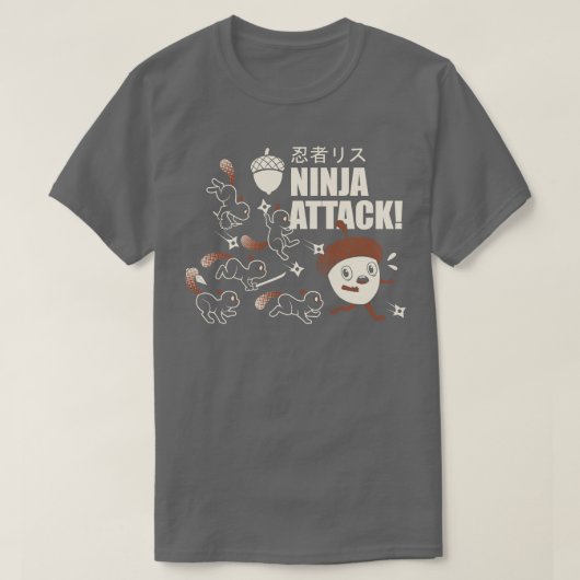 T-shirt Attaque de Ninja par Tobe Fonseca (Design devant)