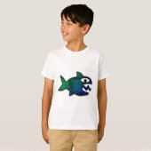 T-shirt Attaque de requin (Devant entier)