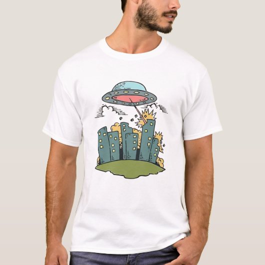 T-shirt Attaque extraterrestre (Devant)