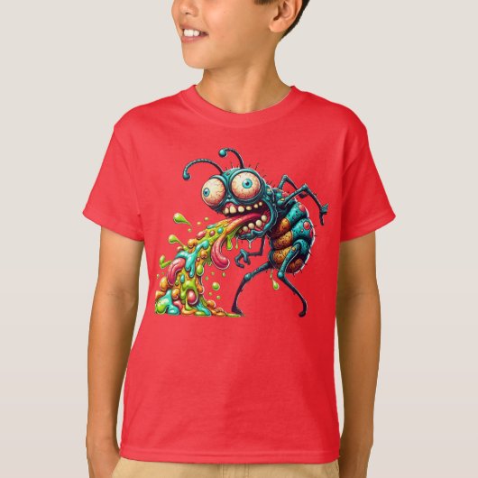 T-shirt Attaque Mutant Bug Puke (Devant)