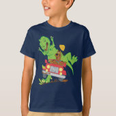 T-shirt Attaque Scooby Doo T-Rex (Devant)