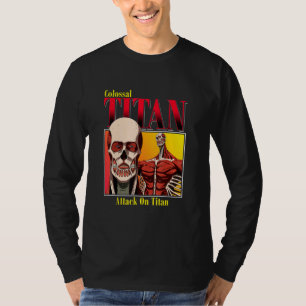 T-shirt Attaque sur Titan Saison 4 Colossal Titan Gradient