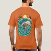 T-shirt Attaques de requins surf Skeleton Dude Beach (Dos)