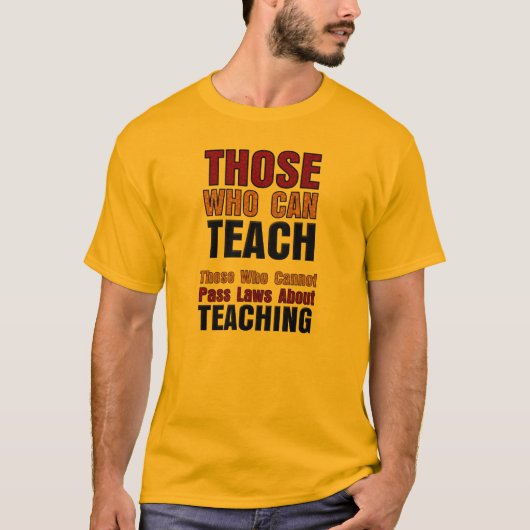 T-shirt Attaques d'enseignement public (Devant)