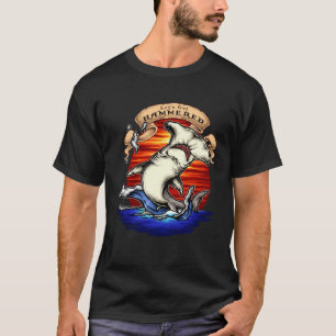 T-shirt ATTEINDRE HAMMERED hammerhead shark attaque