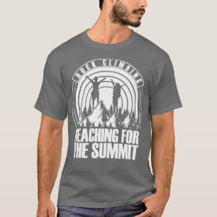 T-shirt atteindre le sommet Escalade Rock Mountain
