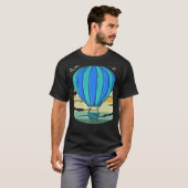 T-shirt Atteindre Pour Le Ballon Aéronaut Sky Balloonist H (Devant entier)