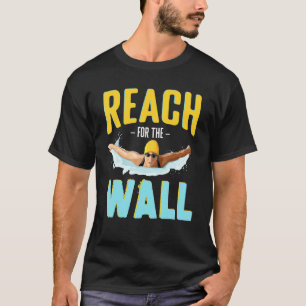 T-shirt Atteindre Pour L'Équipe De Baignade Mur Pour Homme