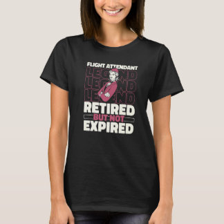 T-shirt Atteinte de vol de l'équipage cabine retraité