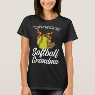T-shirt attendez de rencontrer ce sport de softball grand-
