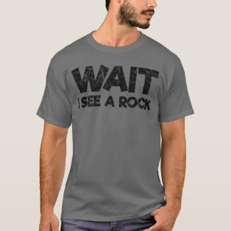 T-shirt Attendez, je vois une roche Drôle de géologue coll