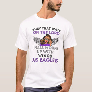 T-shirt Attendez Sur Le Seigneur Il Renouvrira Votre Force