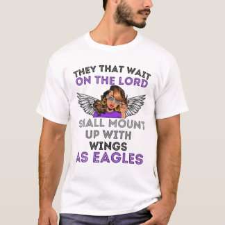 T-shirt Attendez Sur Le Seigneur Il Renouvrira Votre Force