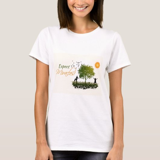 T-shirt Attendez-vous aux miracles (Devant)