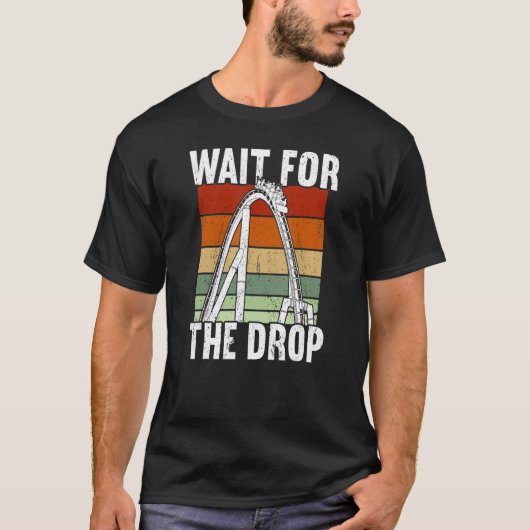 T-shirt Attendre la goutte Rollercoaster (Devant)