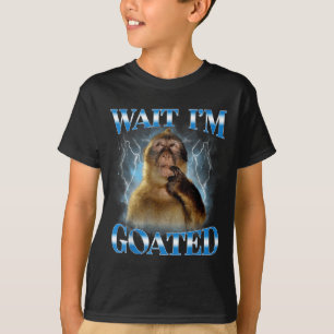 T-shirt Attends je suis Divin Singe de réflexion drôle Mèm