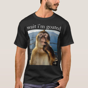 T-shirt Attends JE Suis Génial Mème de Singe Drôle qui Pen