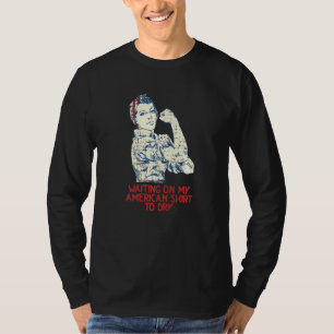 T-shirt Attente De Mon Humour Patriotique Américain