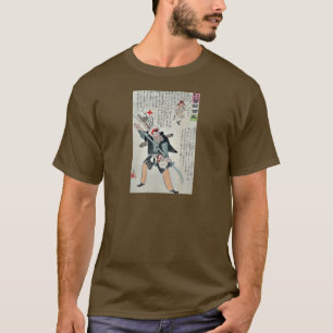 T-shirt Attente des Japonais par Kobayashi, Kiyochika