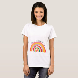 T-shirt Attente d'une petite fille Grossesse Grossesse Arc