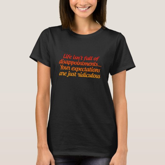 T-shirt Attentes ridicules (Devant)