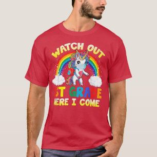 T-shirt Attention 1ère année me voici Licorne mignonne da