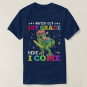 T-shirt Attention 1ère classe Je Viens Rex Retour À Scho (Design devant)