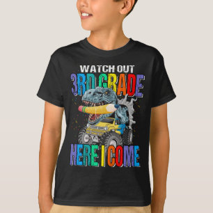 T-shirt Attention 3e année Je viens Monster Truck