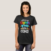T-shirt Attention 8E 8E Année Je Reviens À L'École T (Devant entier)