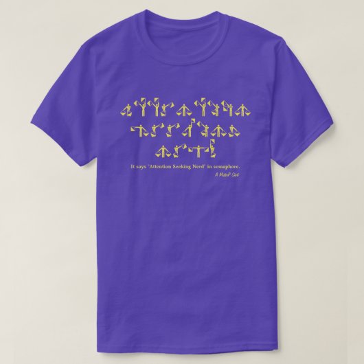 T-shirt Attention à la recherche Nerd - une chemise Mister (Design devant)