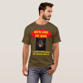 T-SHIRT ATTENTION AU CHIEN (Devant entier)