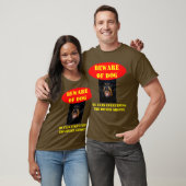 T-SHIRT ATTENTION AU CHIEN (Unisexe)