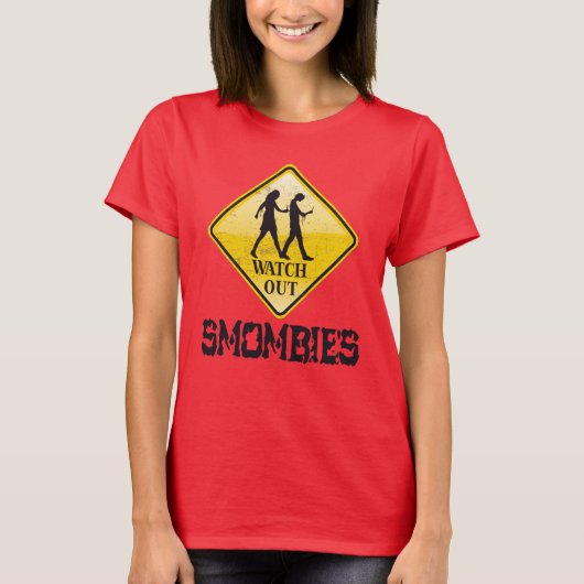 T-shirt Attention aux mombies (Devant)