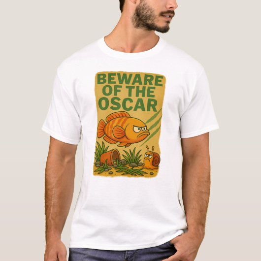 T-shirt Attention aux Oscar | Drôle Carton de poisson en c (Devant)
